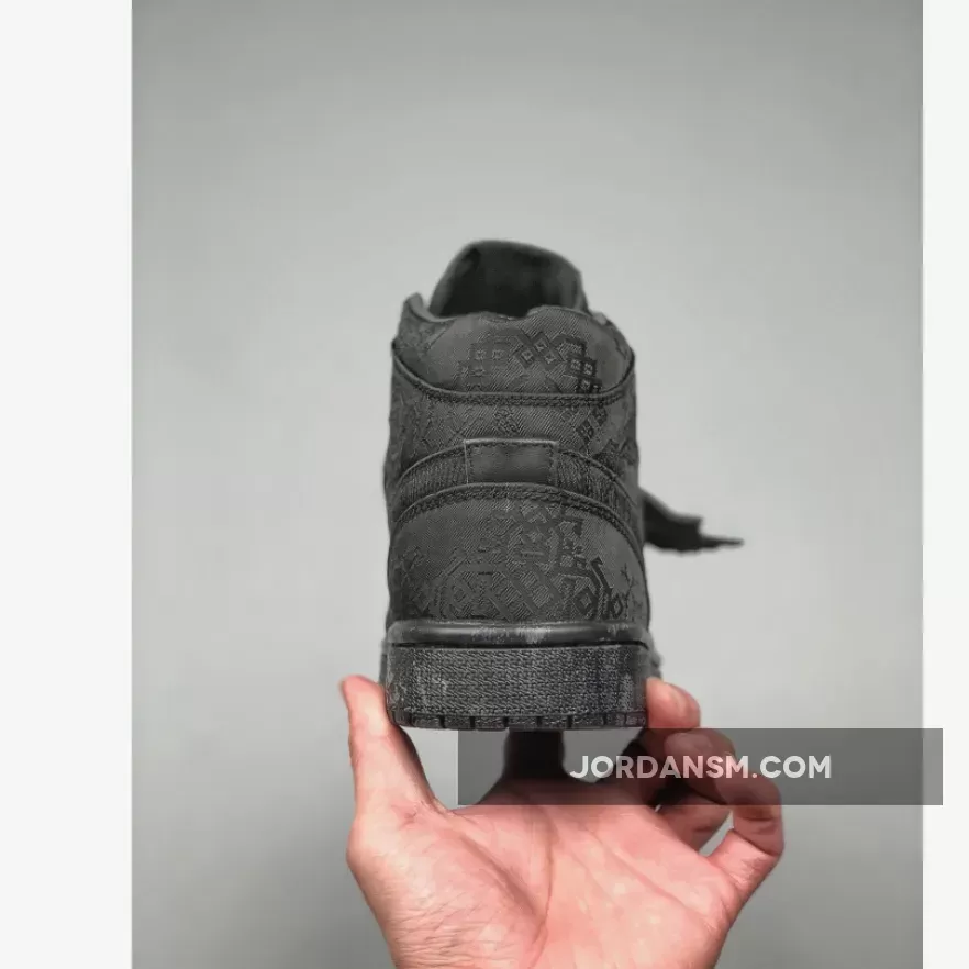 CLOT X Air Jordan 1 Mid 'Fearless' Black New Releases