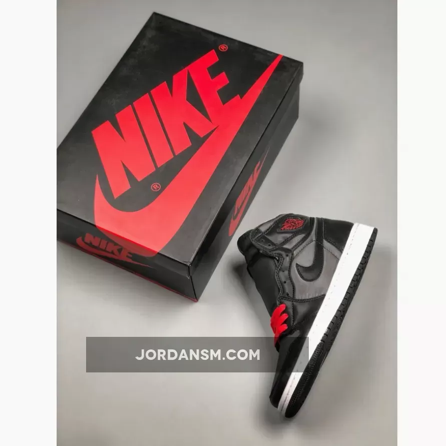 Air Jordan 1 High OG ‘Black Satin’ Black/Gym Red-Black-White