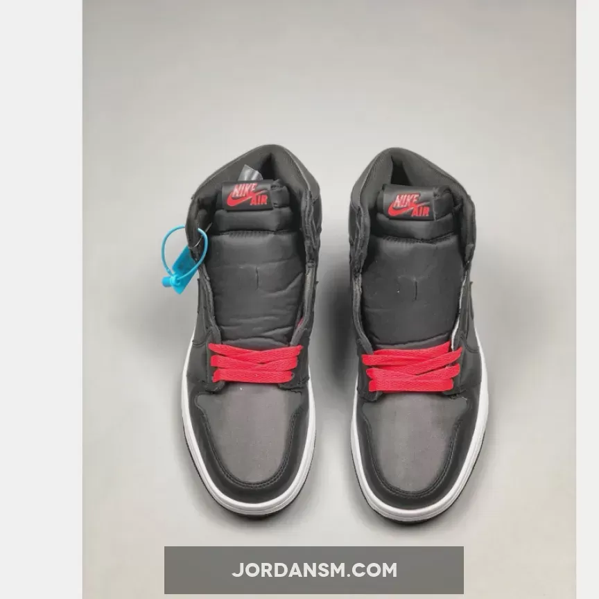 Air Jordan 1 High OG ‘Black Satin’ Black/Gym Red-Black-White