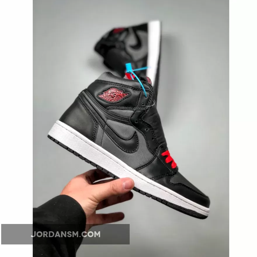 Air Jordan 1 High OG ‘Black Satin’ Black/Gym Red-Black-White