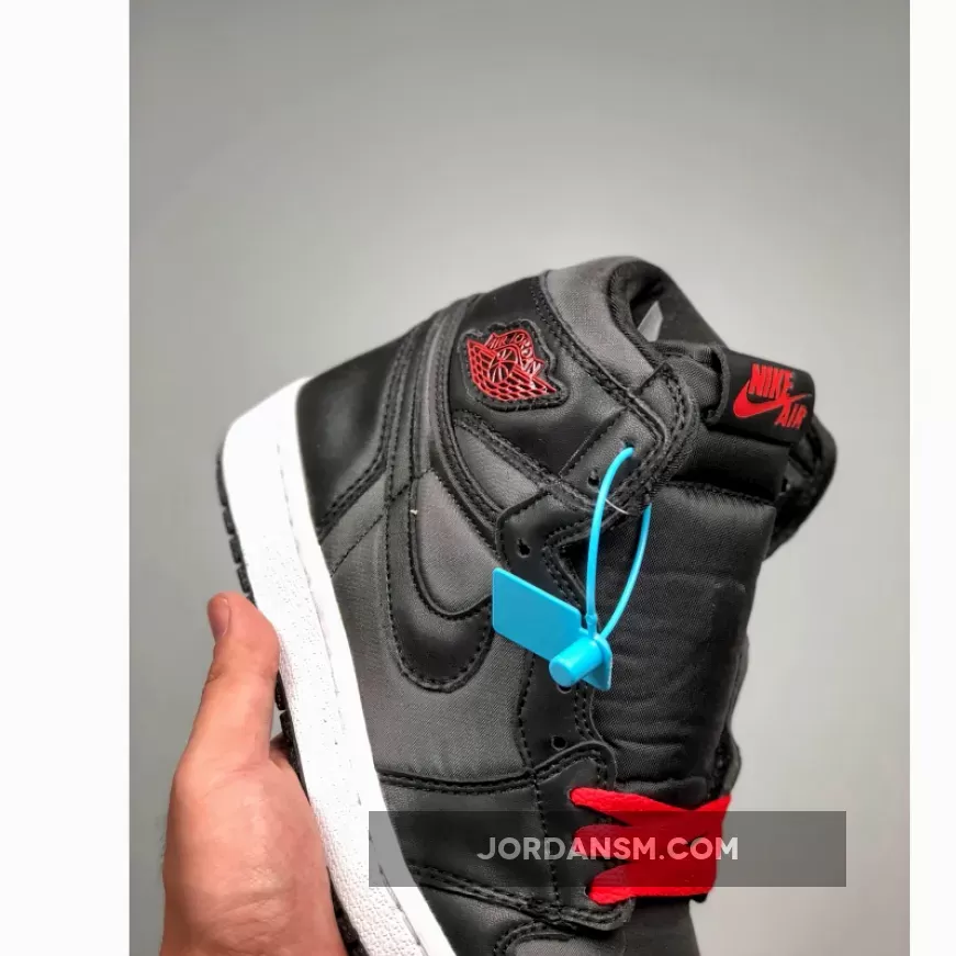 Air Jordan 1 High OG ‘Black Satin’ Black/Gym Red-Black-White