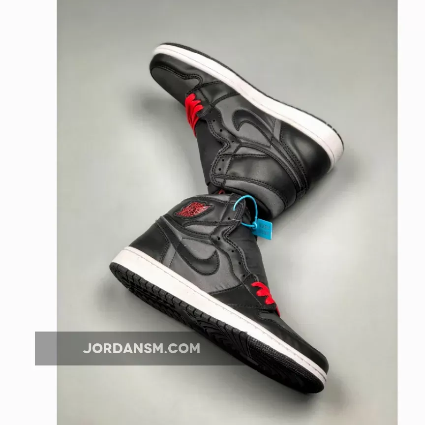 Air Jordan 1 High OG ‘Black Satin’ Black/Gym Red-Black-White