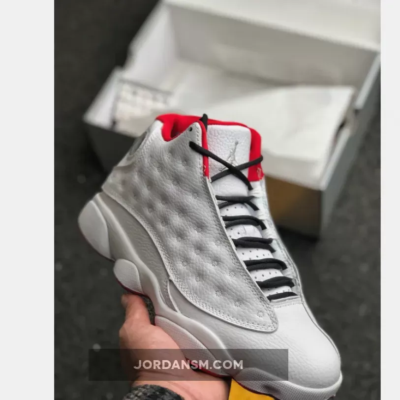 Air Jordan 13 'History Of Flight' White/Metallic Silver-University Red 414571-103 New Releases