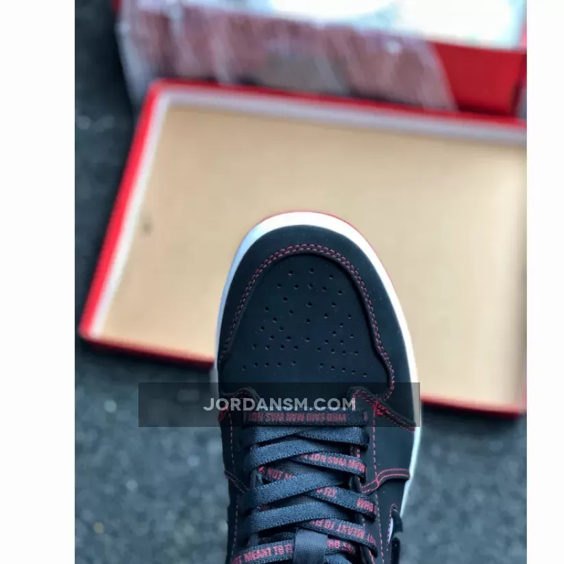 Air Jordan 1 Mid 'Fearless' Black/Gym Red-White Online