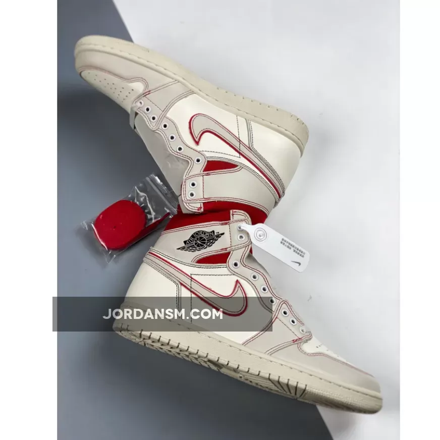 Air Jordan 1 Retro High OG 'Phantom' Sail/Black-Phantom-University Red 555088-160 New Releases