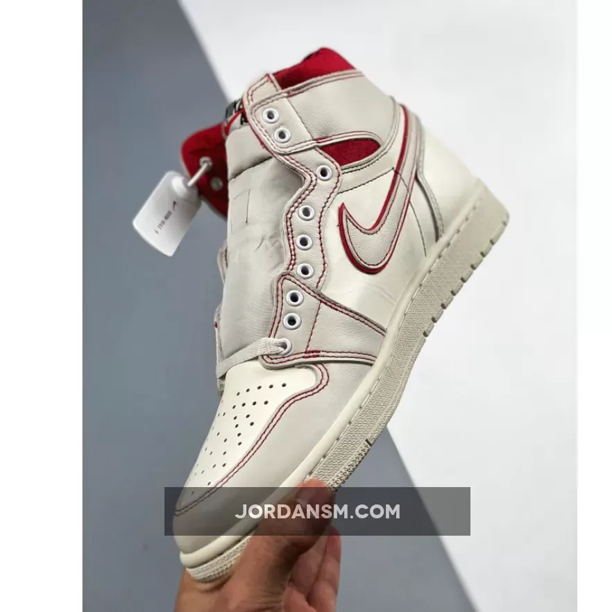 Air Jordan 1 Retro High OG 'Phantom' Sail/Black-Phantom-University Red 555088-160 New Releases