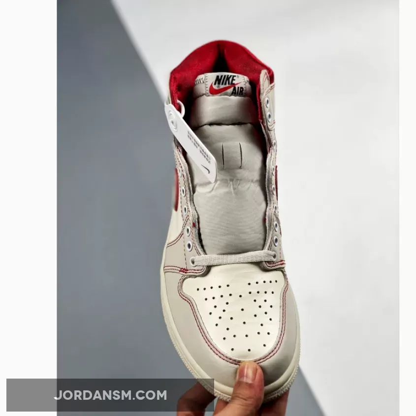 Air Jordan 1 Retro High OG 'Phantom' Sail/Black-Phantom-University Red 555088-160 New Releases