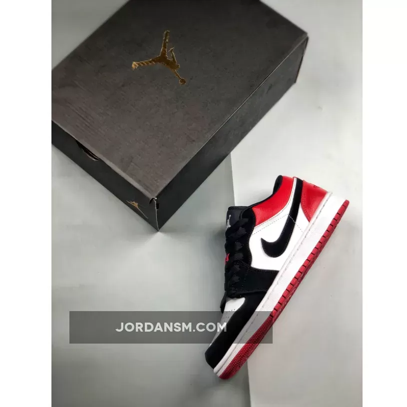 Air Jordan 1 Low ‘Black Toe’ Black Red 553558-116 / jordan 116