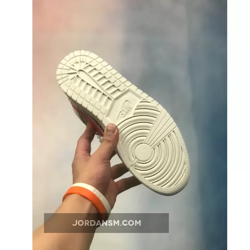 Air Jordan 1 Mid Print White Black Green Red 554724-119 Restock