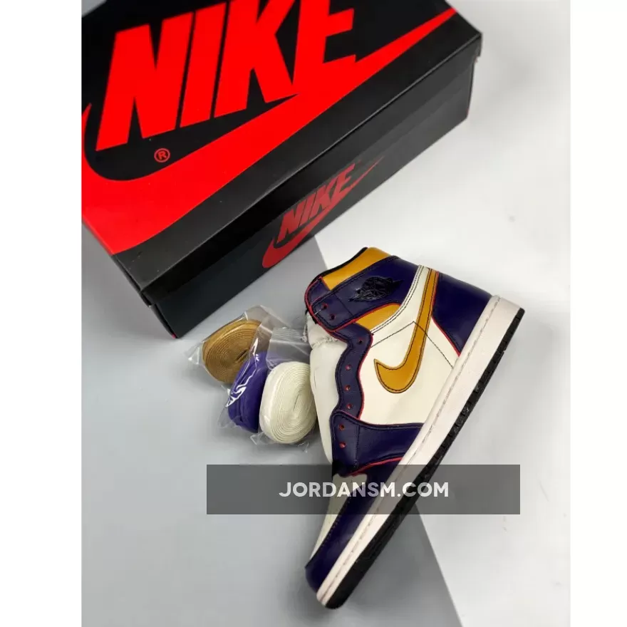 Nike SB X Air Jordan 1 High OG 'Lakers' Court Purple/Sail CD6578-507 New Releases