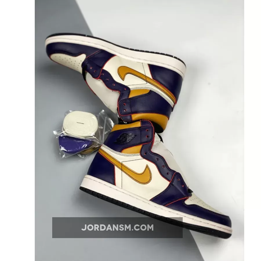 Nike SB X Air Jordan 1 High OG 'Lakers' Court Purple/Sail CD6578-507 New Releases