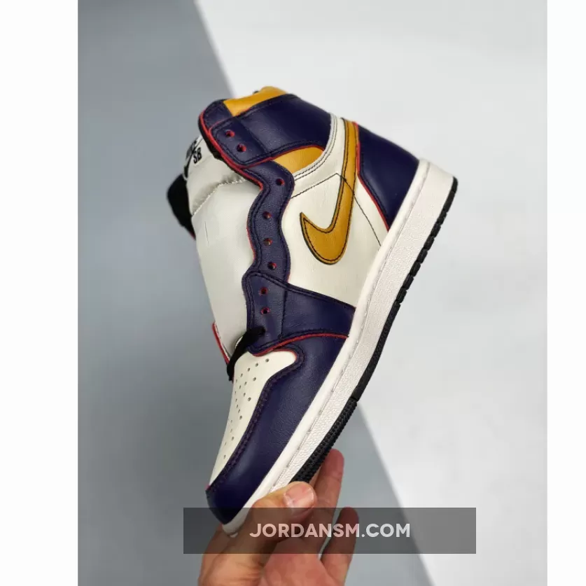 Nike SB X Air Jordan 1 High OG 'Lakers' Court Purple/Sail CD6578-507 New Releases