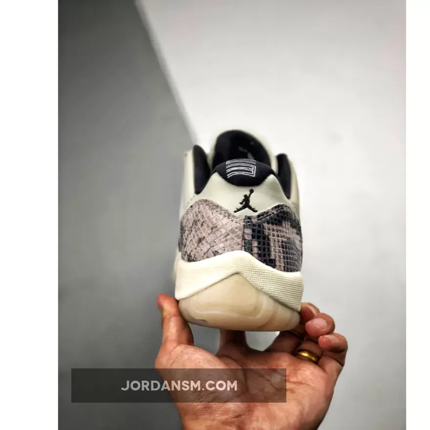Air Jordan 11 Low SE 'Snakeskin' Light Bone/University Red-Sail-Black CD6846-002 Restock