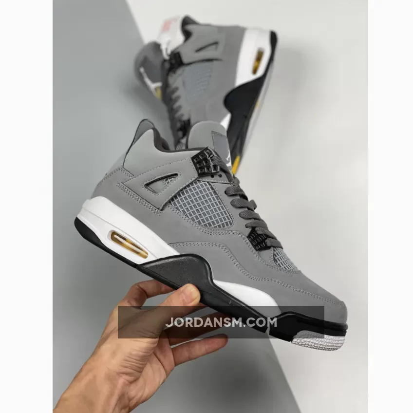 Air Jordan 4 Retro Cool Grey/Chrome-Dark Charcoal-Varsity Maize 308497-007 Restock
