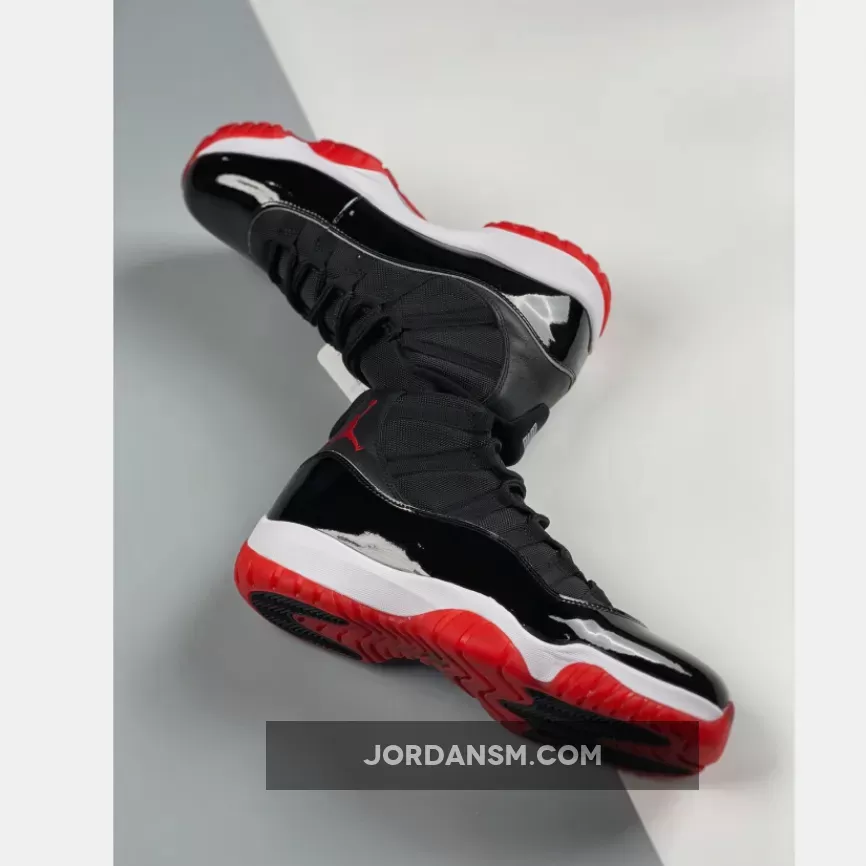 Air Jordan 11 ‘Bred 2019’ Black/White-Varsity Red 378037-061 Online