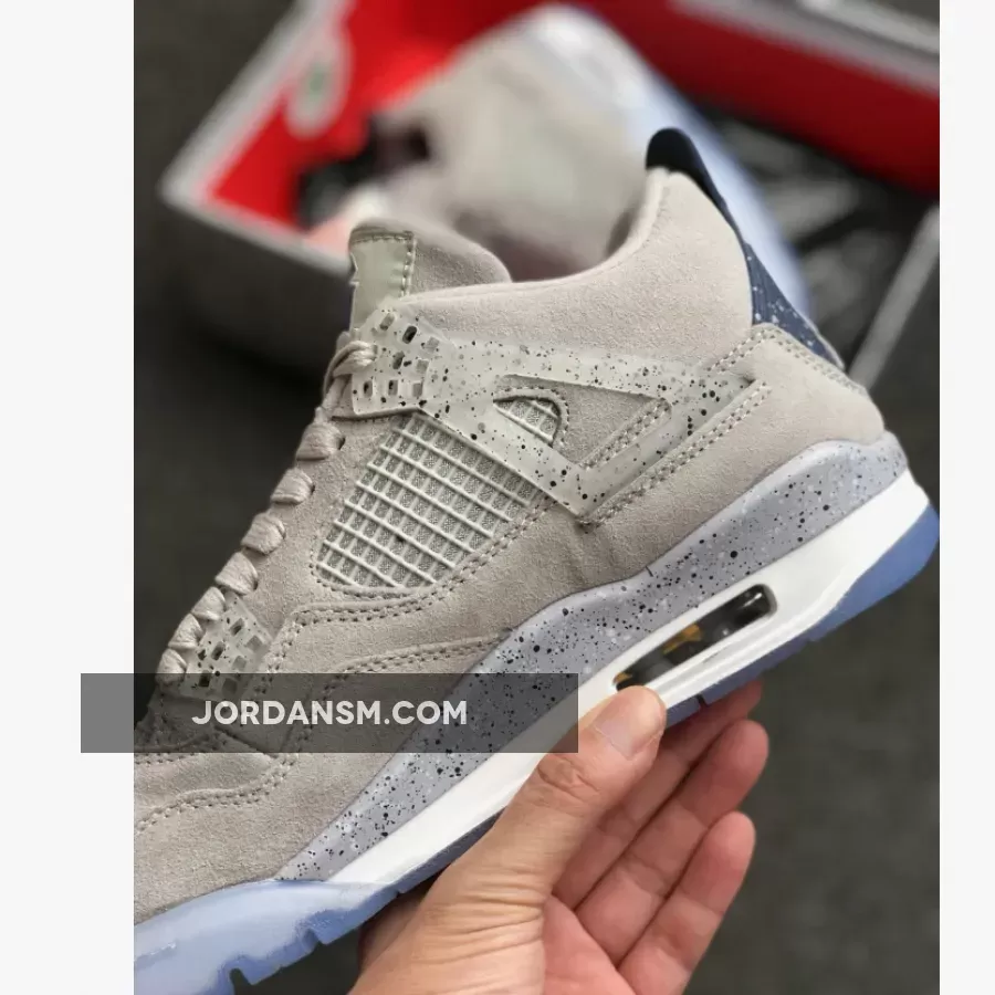 Air Jordan 4 Georgetown PE Grey Suede / grey suede jordans