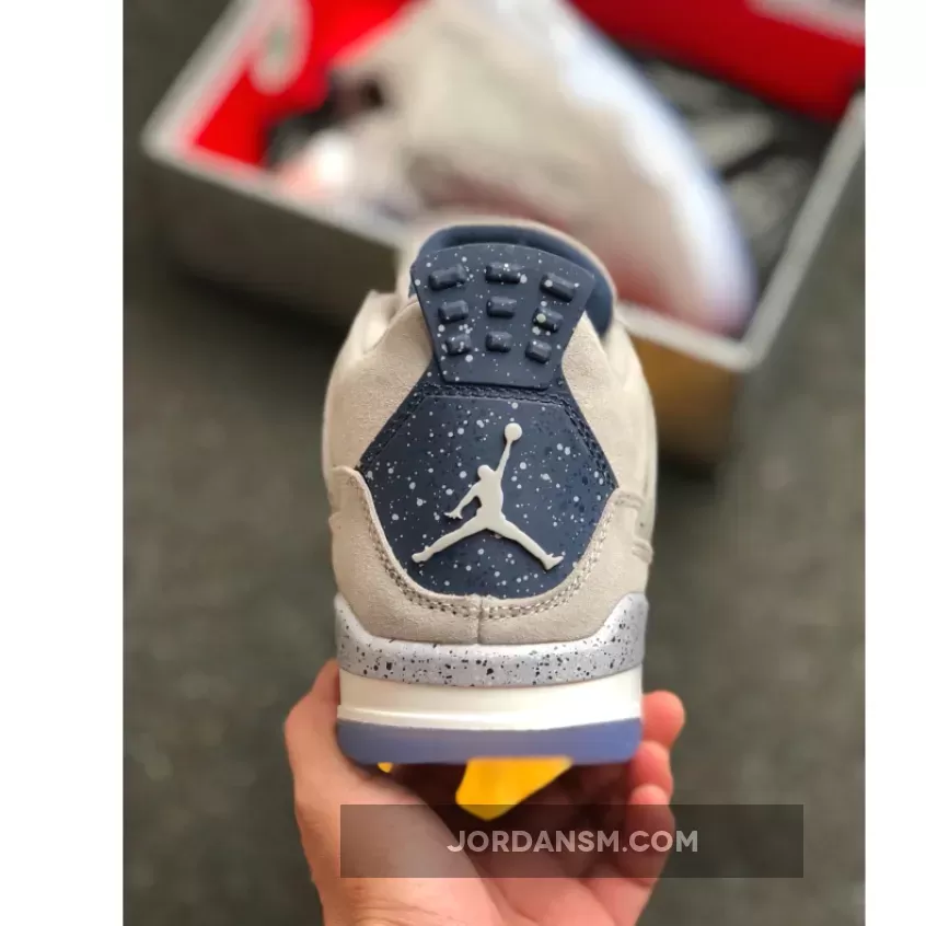 Air Jordan 4 Georgetown PE Grey Suede / grey suede jordans