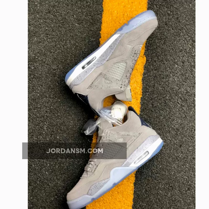 Air Jordan 4 Georgetown PE Grey Suede / grey suede jordans