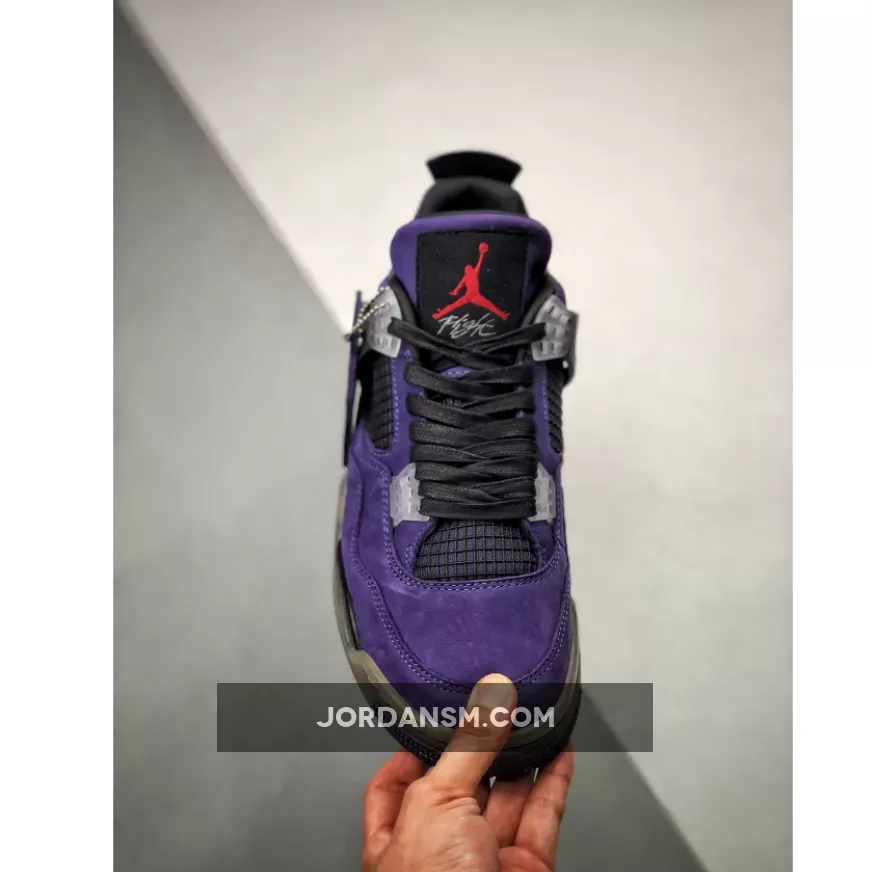 Travis Scott X Air Jordan 4 'Purple Suede' Online
