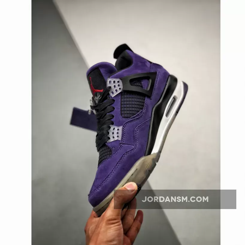 Travis Scott X Air Jordan 4 'Purple Suede' Online