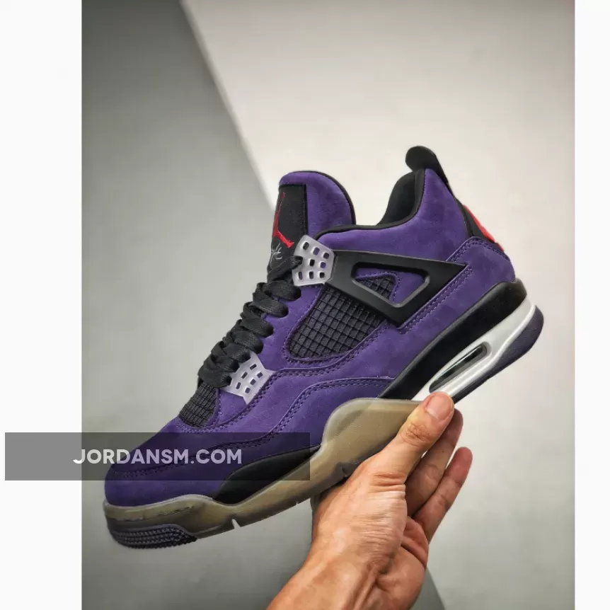 Travis Scott X Air Jordan 4 'Purple Suede' Online