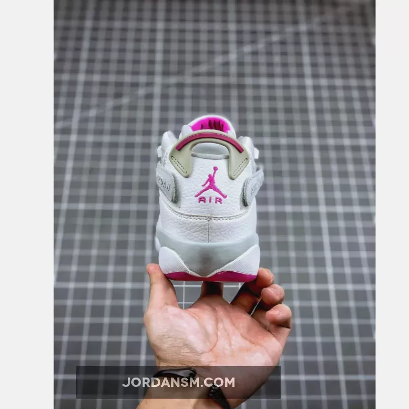 Jordan 6 Rings Pure Platinum/Fuchsia Blast