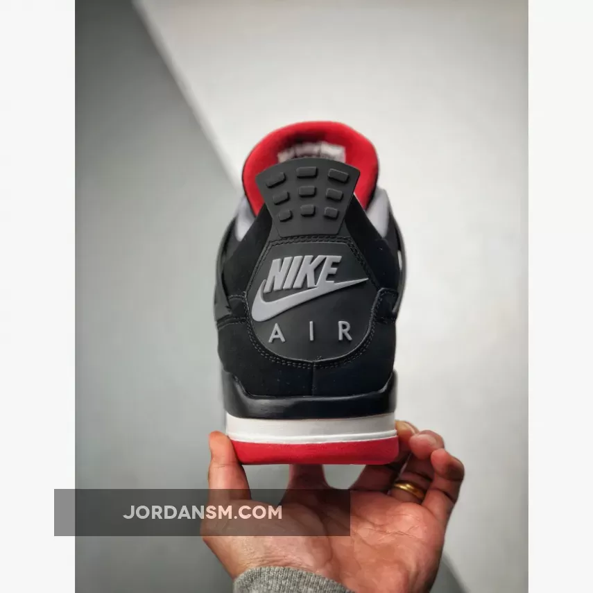 Air Jordan 4 'Bred 2019' Black/Cement Grey-Summit White-Fire Red 308497-060 Online