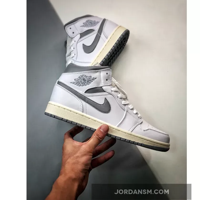 Air Jordan 1 Mid 'Neutral Grey' 554724-135 / jordan 1 mid neutral