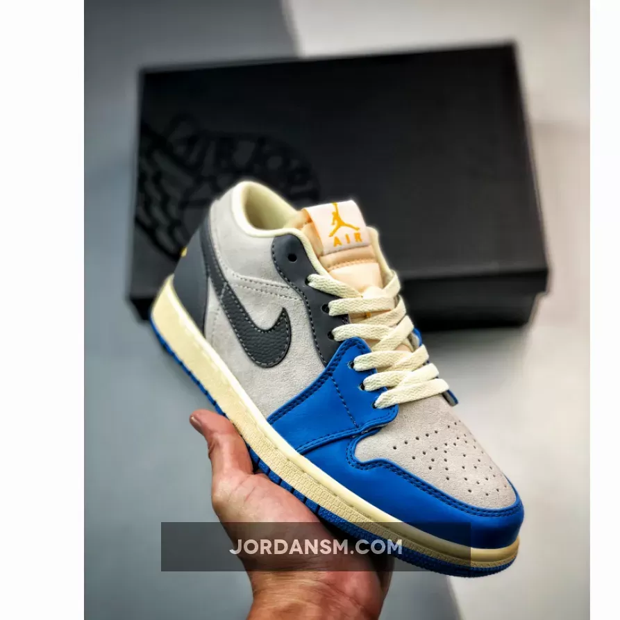 Air Jordan 1 Low 'UNC Grey' White/University Blue-Grey-Sail DZ5376-469 Online