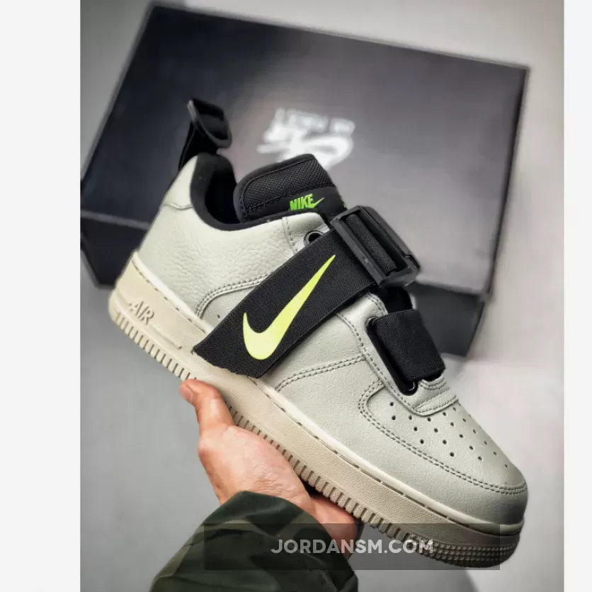 Restock Nike Air Force 1 Utility Spruce Frog/Black-Volt AO1531-301