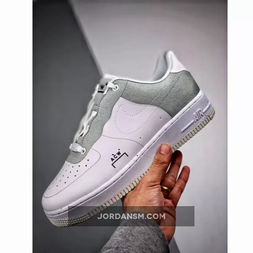 A-Cold-Wall* X Nike Air Force 1 Low White/Light Grey-Black BQ6924-100 New Releases