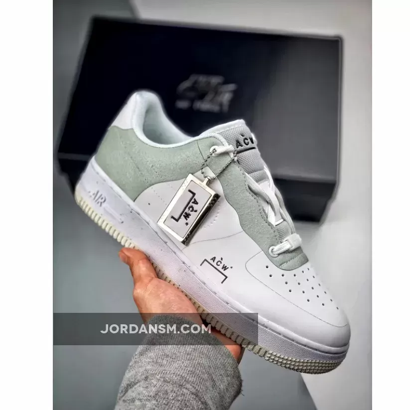 A-Cold-Wall* X Nike Air Force 1 Low White/Light Grey-Black BQ6924-100 New Releases