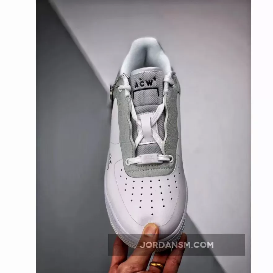 A-Cold-Wall* X Nike Air Force 1 Low White/Light Grey-Black BQ6924-100 New Releases