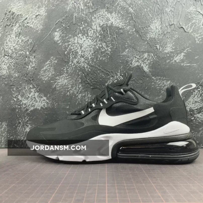 Nike Air Max 270 React Black/Metallic Silver/White CQ4598-071 Outlet