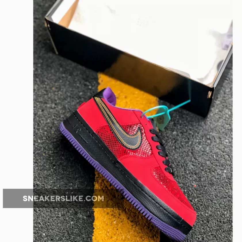 Nike Air Force 1 NG CMFT Low 'Year Of The Snake' Red/Black-Court Purple 555106-600 Restock