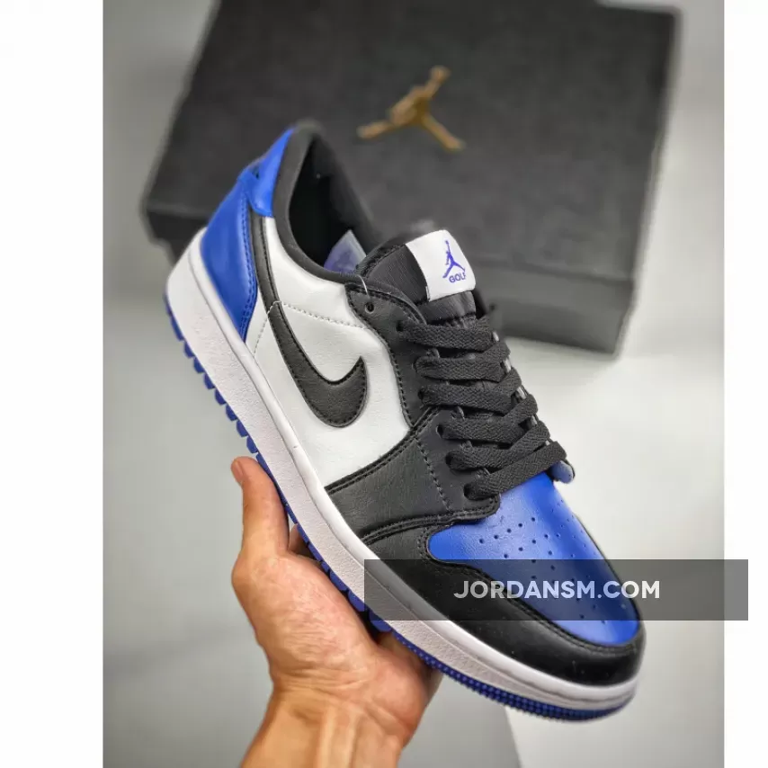 Air Jordan 1 Low Golf White/Black-Sport Royal DD9315-102