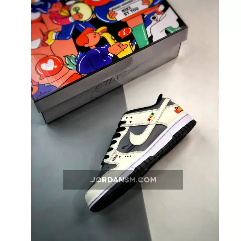 Nike Dunk Low White/Drak Grey-Black 1680453182 Online