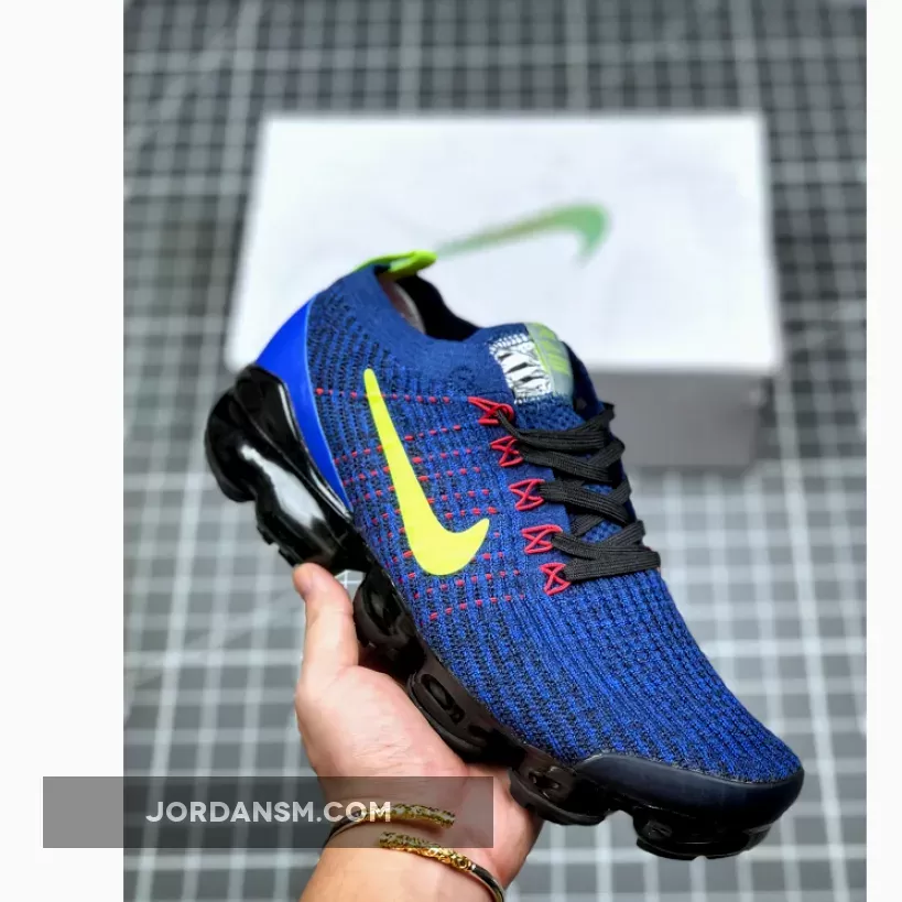 Nike Air VaporMax 3.0 Deep Royal Blue/Blackened Blue-Black-Lemon Venom #blue black vapormax