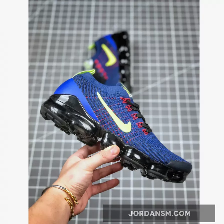 Nike Air VaporMax 3.0 Deep Royal Blue/Blackened Blue-Black-Lemon Venom #blue black vapormax
