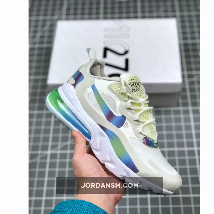 Nike Air Max 270 React White/Multi-Color/Platinum Tint air max 270 white multicolor