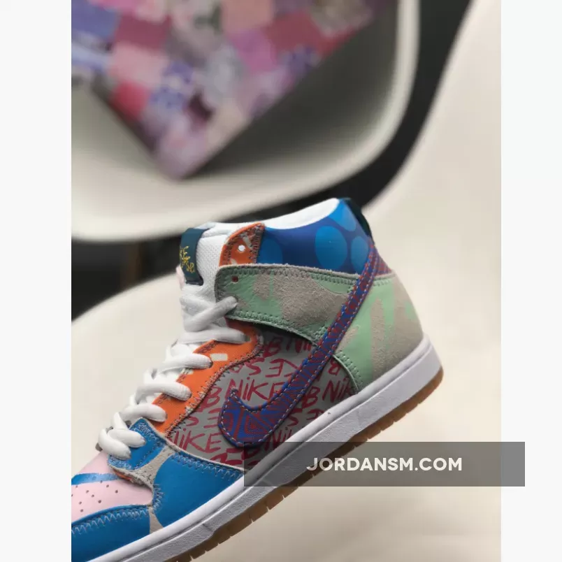 Thomas Campbell X Nike SB Dunk High Premium Ice Jade/Circuit Orange-Sail 918321-381 Restock