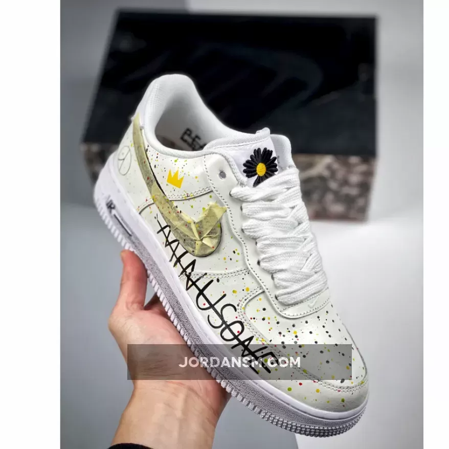 PEACEMINUSONE x Nike Air Force 1 Custom White Black - custom air force ones for sale