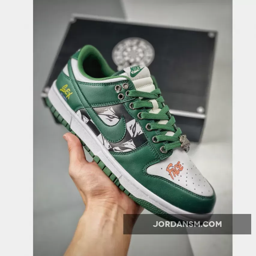 Custom Nike Dunk Low Michigan State White/Team Green 1668174050 Restock