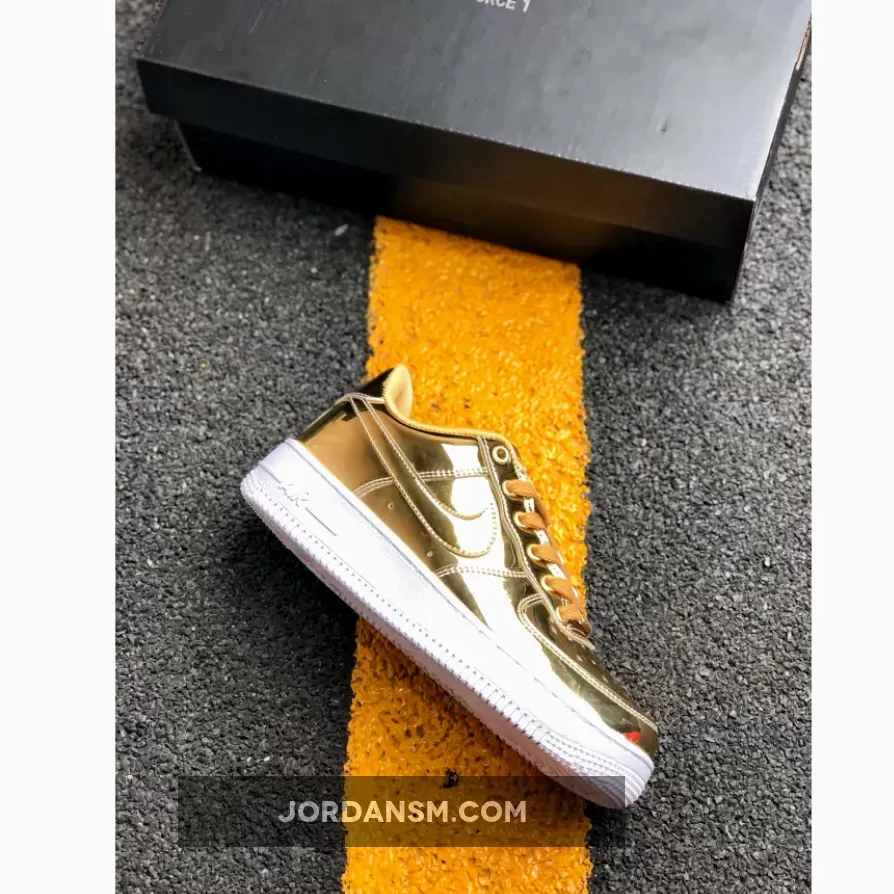 Nike Air Force 1 SP 'Liquid Gold' Metallic Gold/Club Gold/White CG6566-700 New Releases