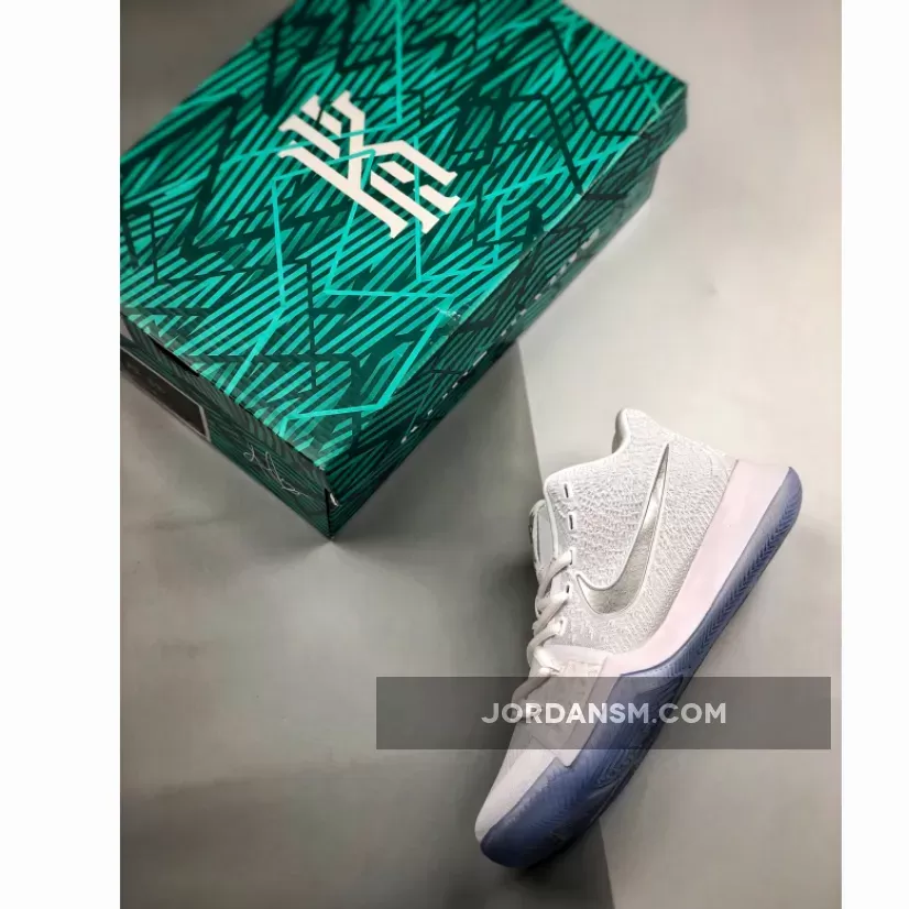 Nike Kyrie 3 White/Chrome 852395-103 / kyrie 3 white chrome