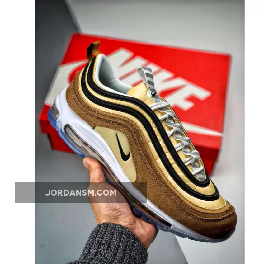Nike Air Max 97 'Unboxed' Ale Brown/Black-Elemental Gold #brown air max 97