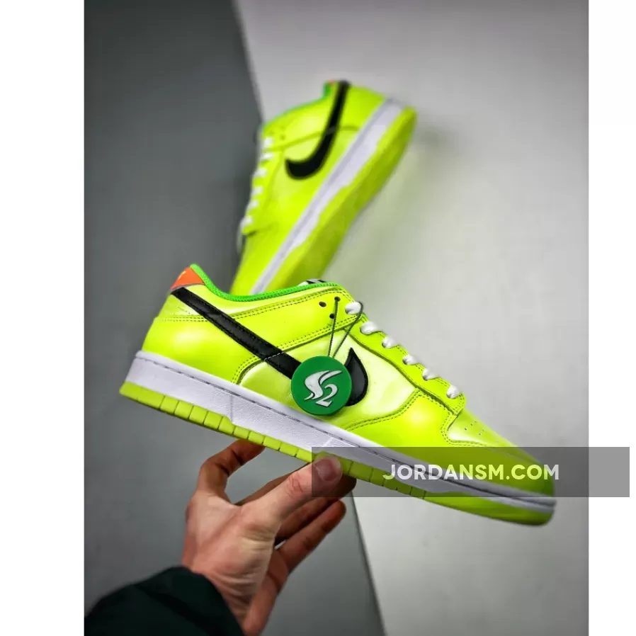 Nike Dunk Low 'Glow in the Dark' Venom Green/Black-Glow FJ4610-702 #low glow