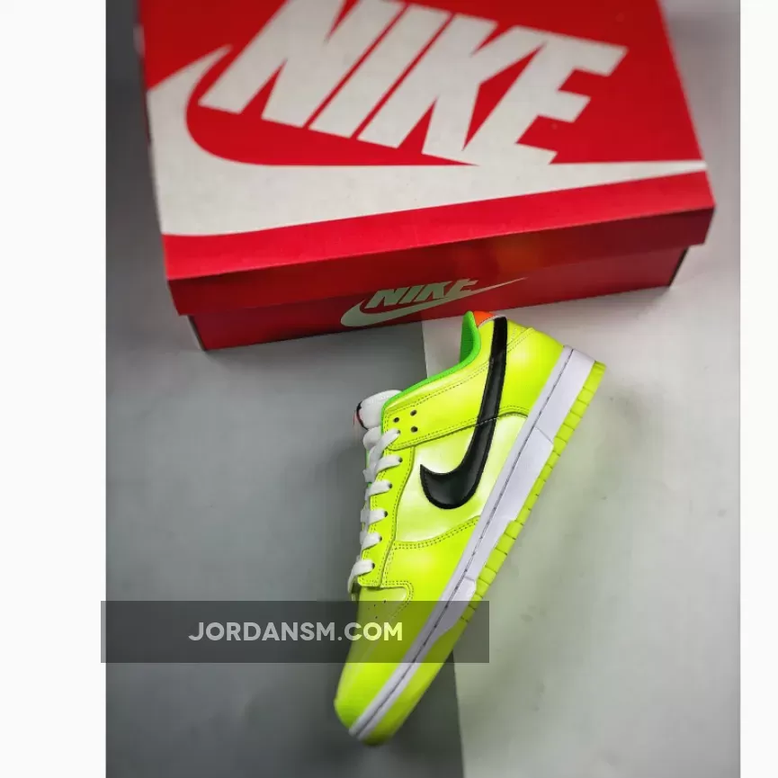 Nike Dunk Low 'Glow in the Dark' Venom Green/Black-Glow FJ4610-702 #low glow