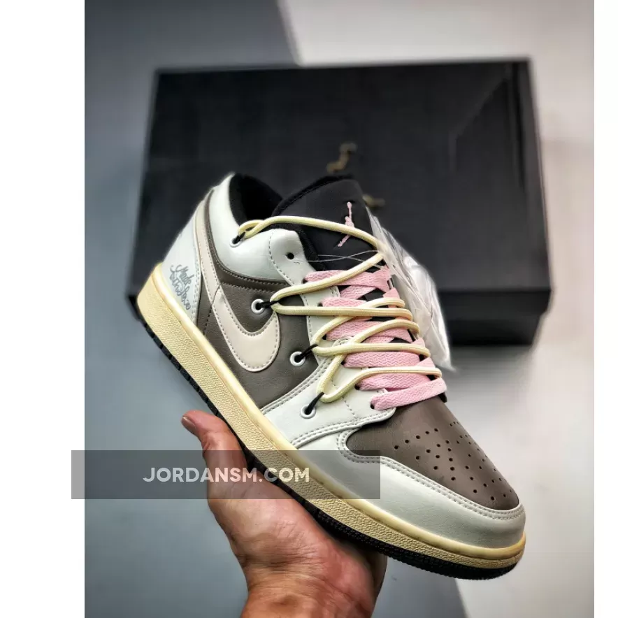 Custom Air Jordan 1 Low White Brown New Releases