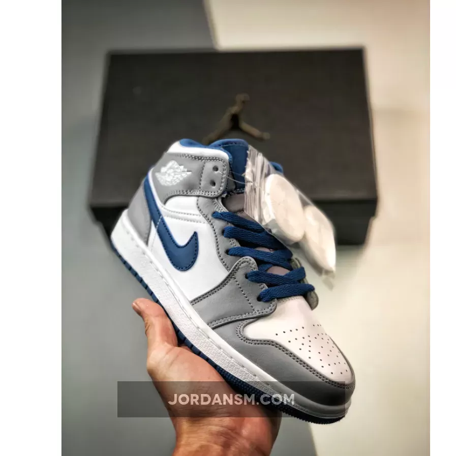 Jordan 1 Mid True Blue | air jordan 1 grey blue DQ8426-014